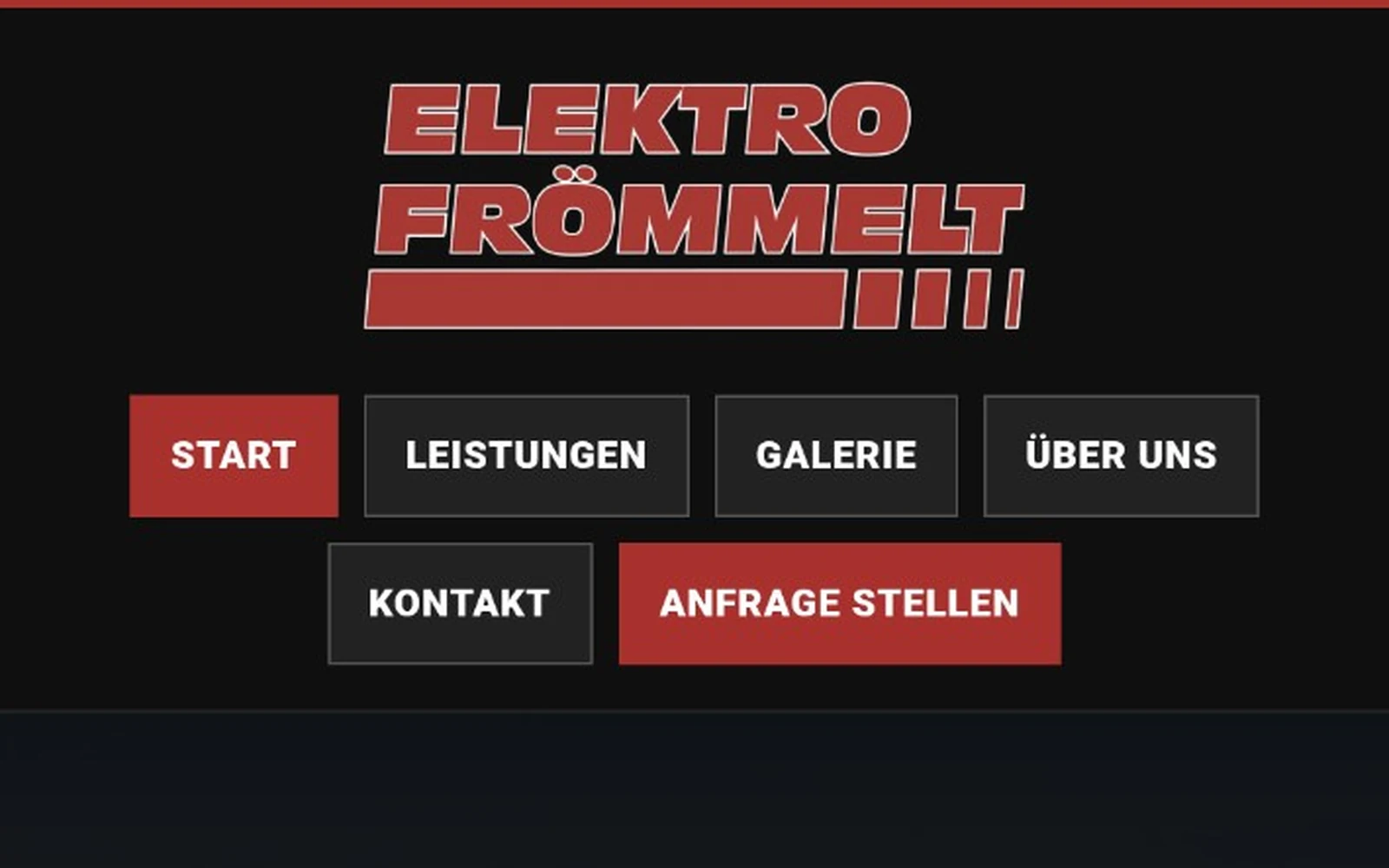 Vorschau der Webseite von Elektro Frömmelt